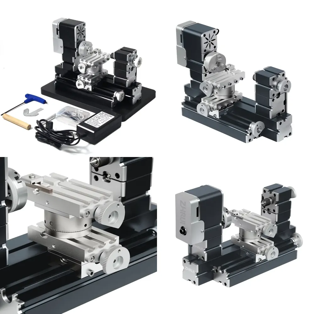 Cnc Wood Lathe Machine - 2026 High Power 60W Mini Metal