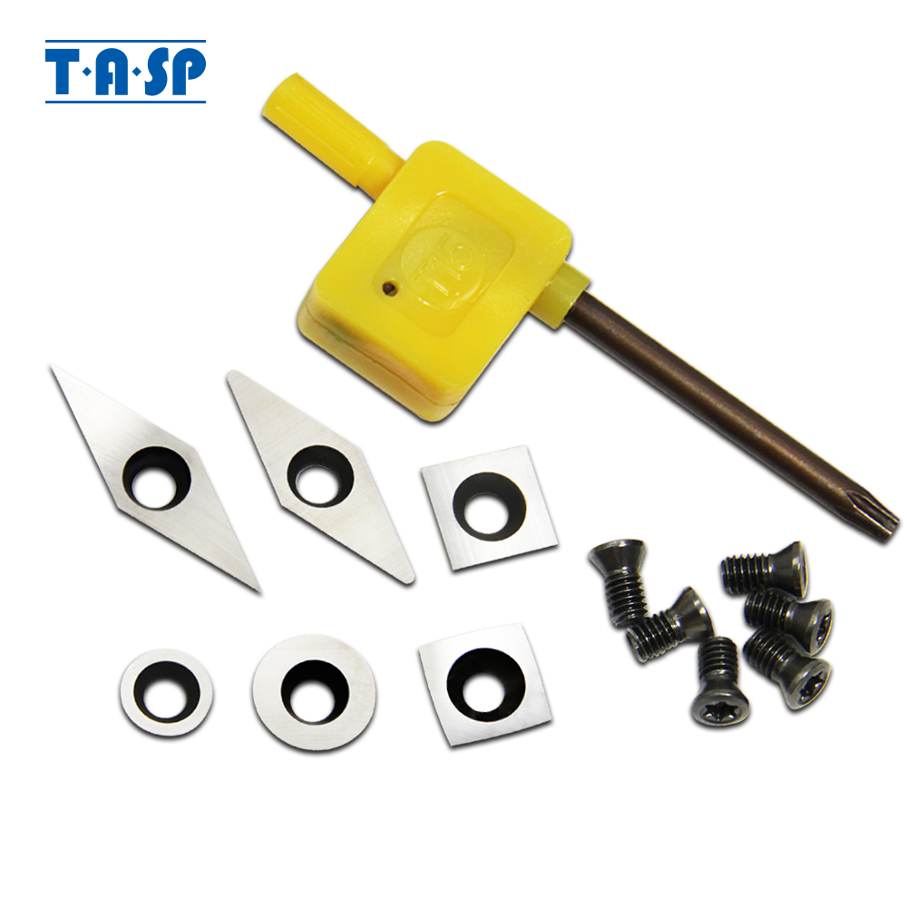 Woodturning Tools Set Hss - TASP Carbide Cutter Inserts Set Woodturning