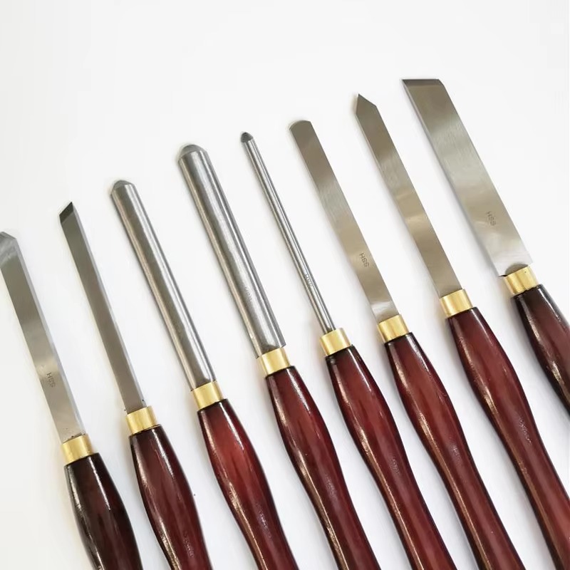 Woodturning Tools Set Hss - 8pcs HSS Woodworking Turning Tool Set