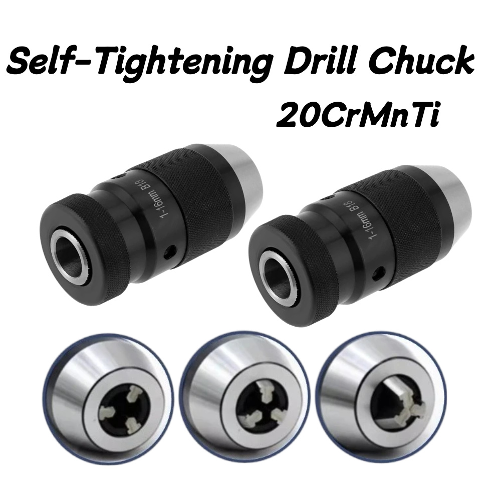 Wood Lathe Duplicator Attachment - Automatic Locking Self-tightening Drill Chuck Keyless