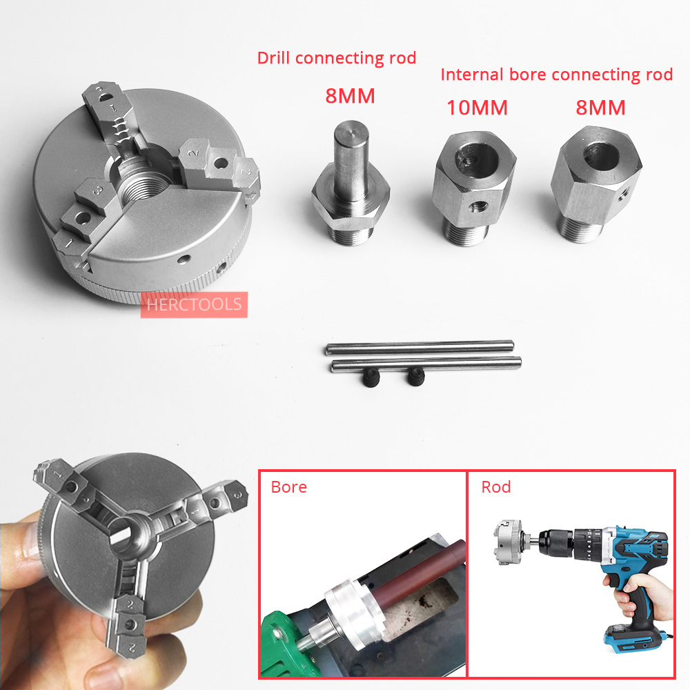 50mm 3-Jaw Self-Centering Lath - Wood Lathe Chuck 4 Jaw review and price