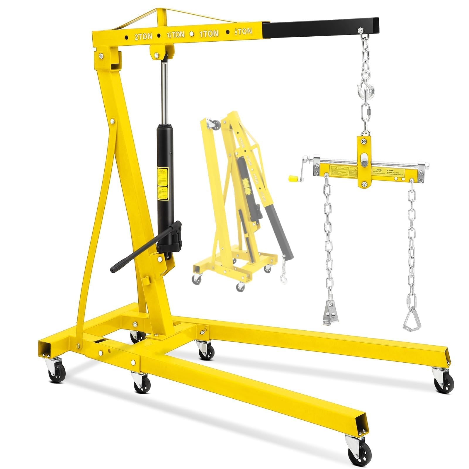 2 Ton Folding Hydraulic Engine - Wood Lathe Bed Extension review and price