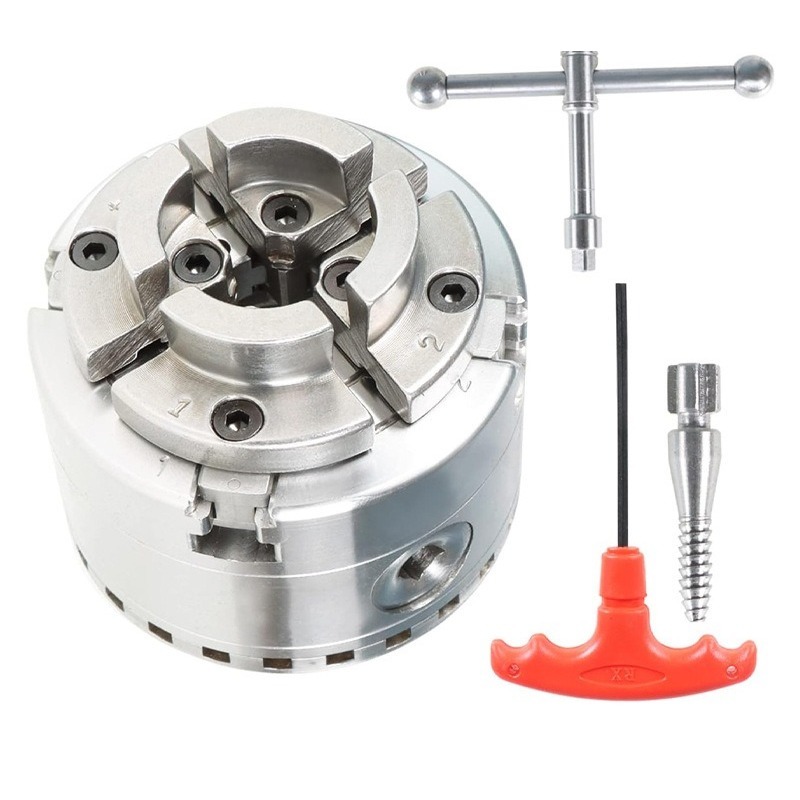 4 Inch 4‑Jaw Self‑Centering Wo - Wood Lathe Chuck 4 Jaw review and price