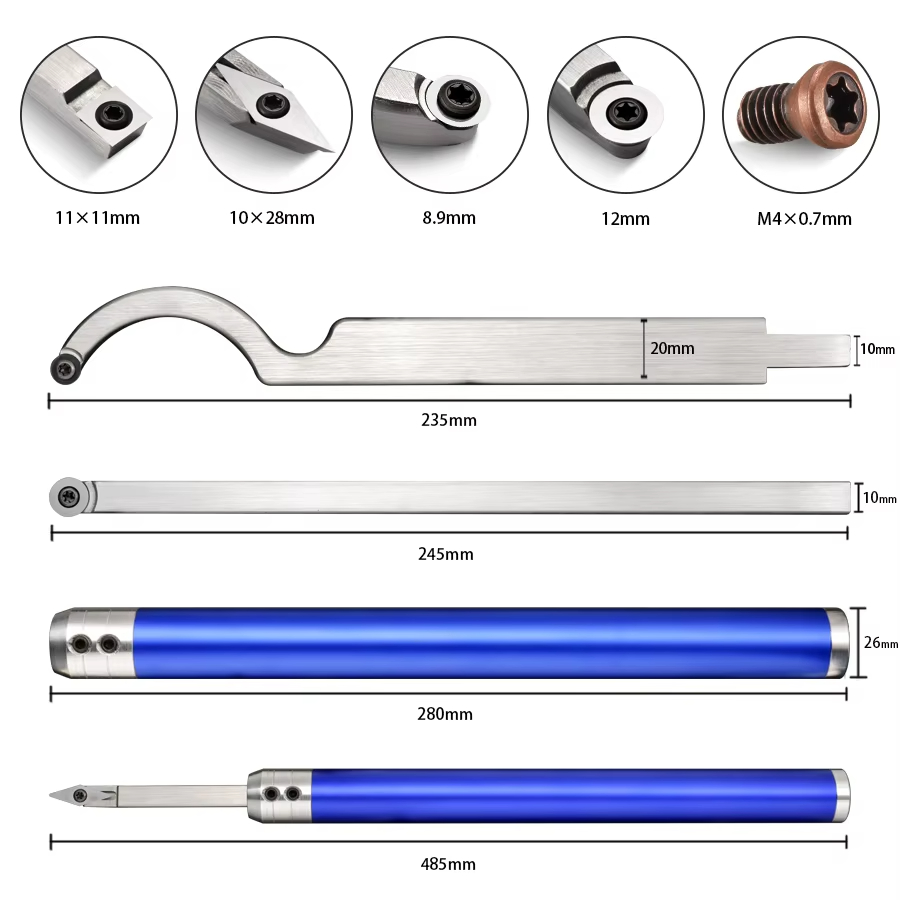 6 in 1 Woodworking Tools Acces - Woodturning Tools Set Hss review and price