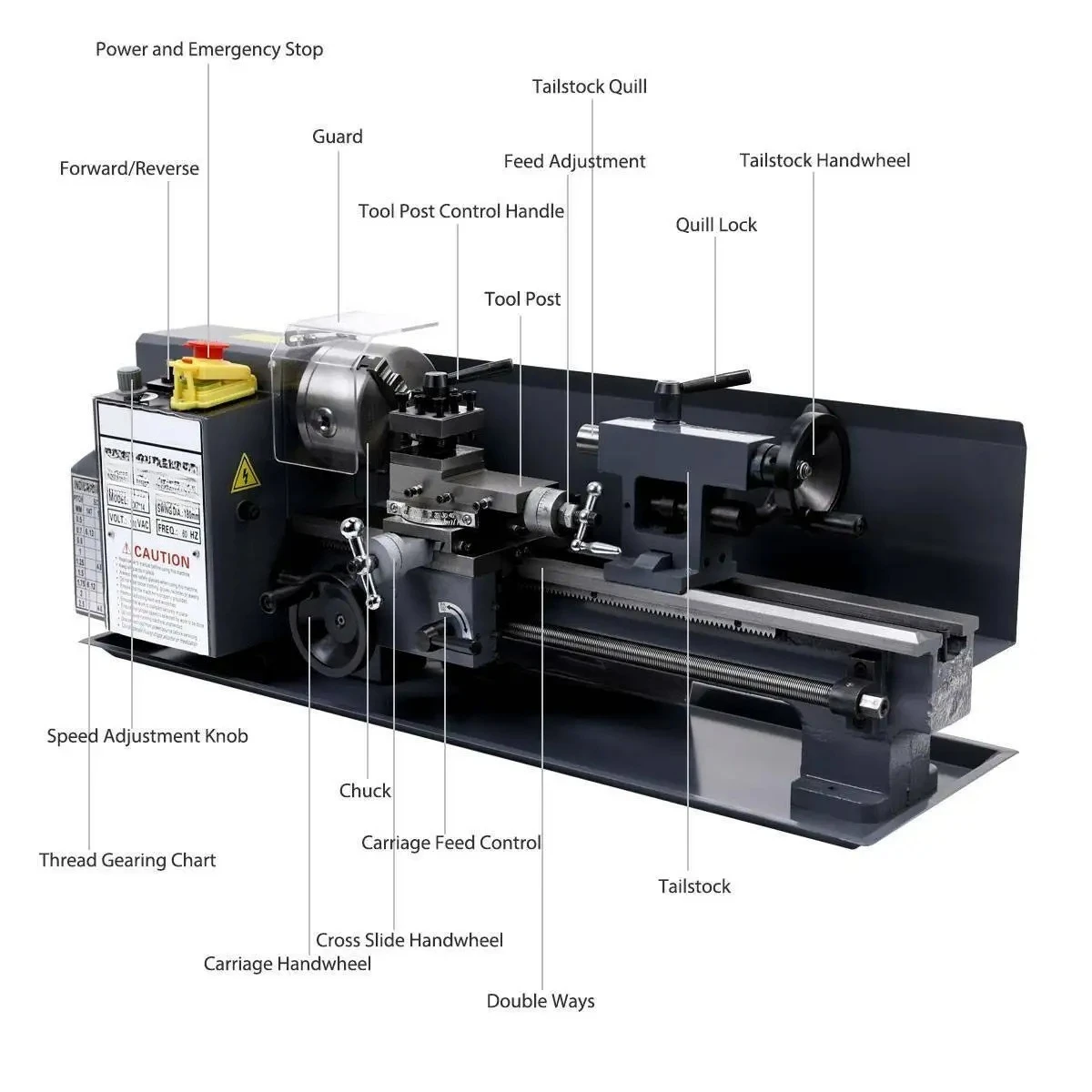 China Horizontal Small Benchto - Mini Metal Lathe 7X14 review and price