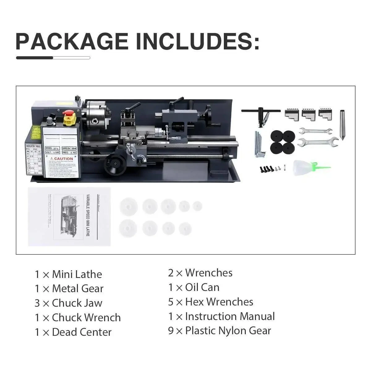 China Horizontal Small Benchto - Mini Metal Lathe 7X14 review and price