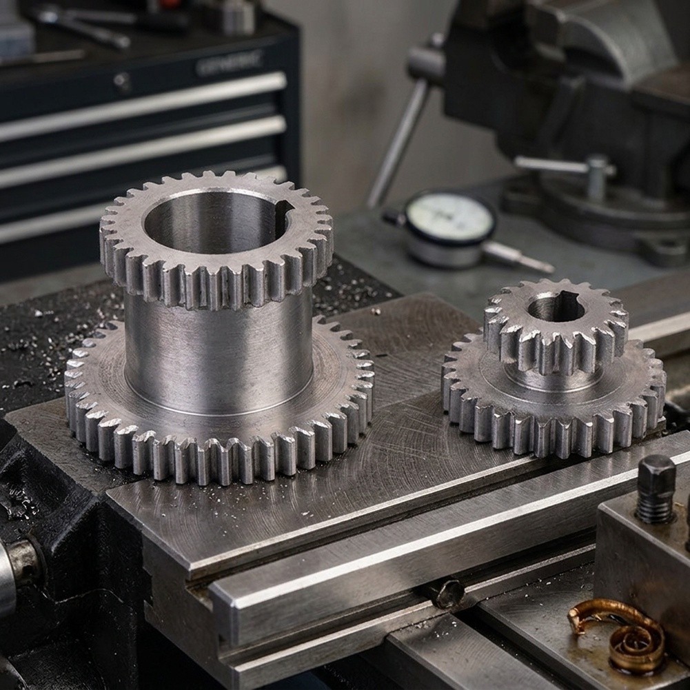 Two-Piece Metal Gear Set Compa - Mini Metal Lathe 7X14 review and price