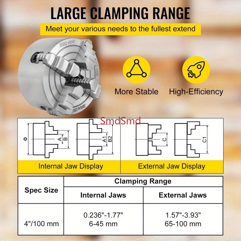 K72-80/100/125/160/200 4 Jaw I - Wood Lathe Chuck 4 Jaw review and price