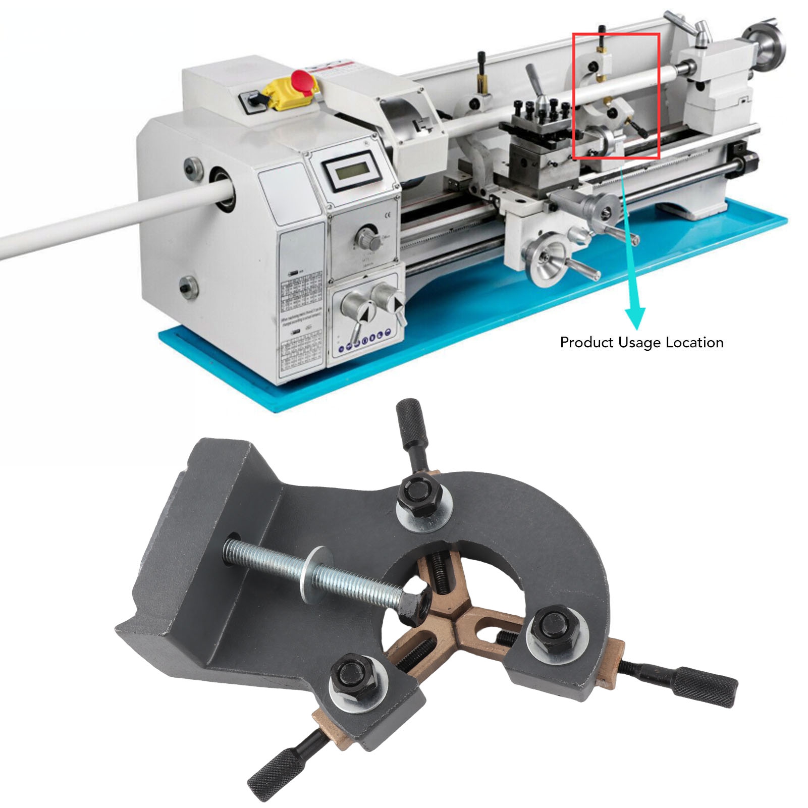 Wood Lathe Steady Rest Grey Co - Mini Metal Lathe 7X14 review and price